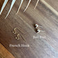 Tear Drop Black Marbled Dangles