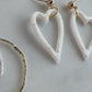 Gold Glitter Heart Dangles