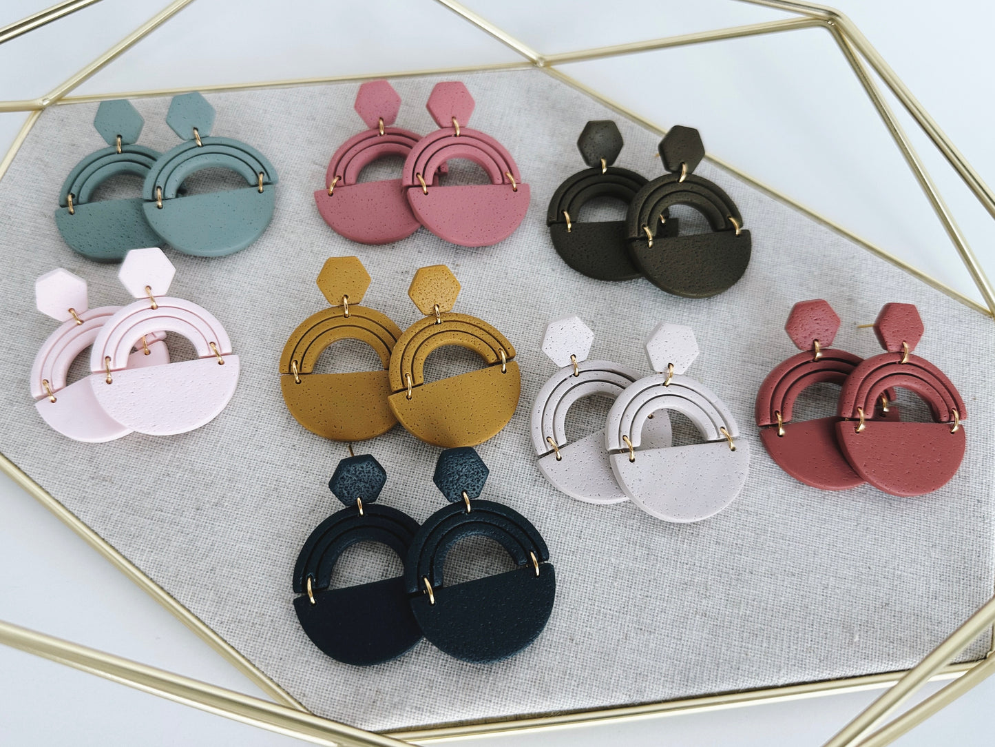 "The Punch Bowl" Statement Earrings