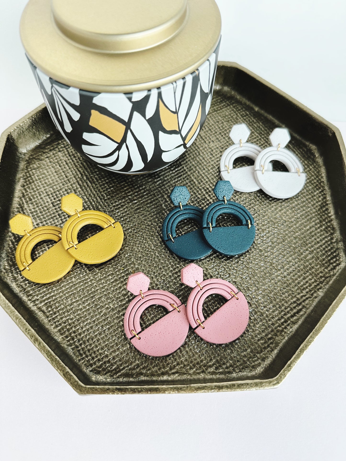 "The Punch Bowl" Statement Earrings