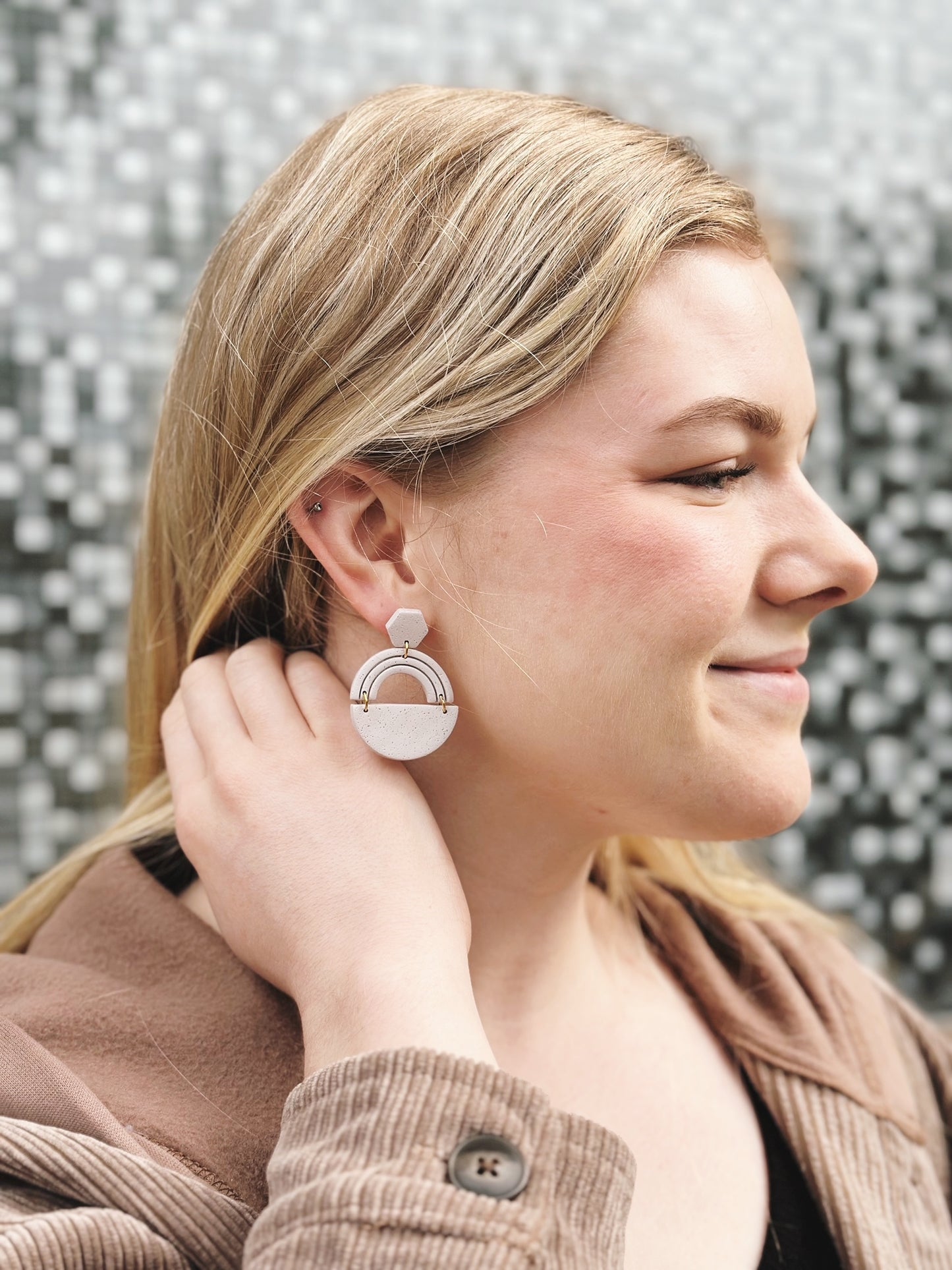 "The Punch Bowl" Statement Earrings
